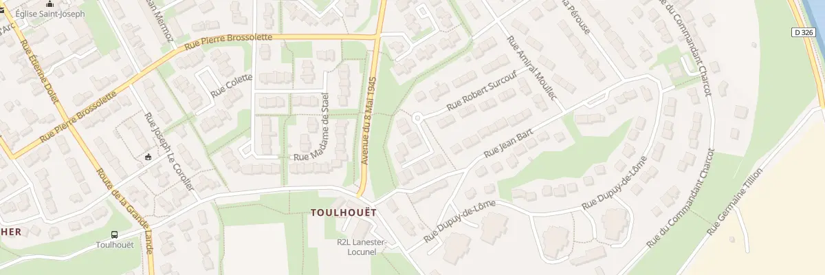 Plan du 22 Rue Robert Surcouf à Lanester