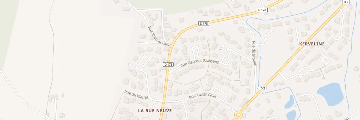 Plan du 3 Rue Georges Brassens à Plouay