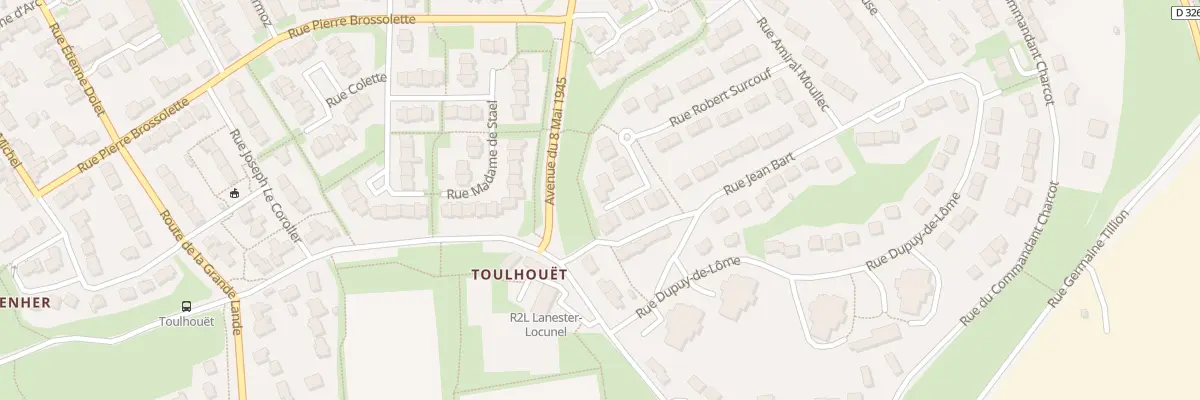 Plan du 28 Rue Robert Surcouf à Lanester