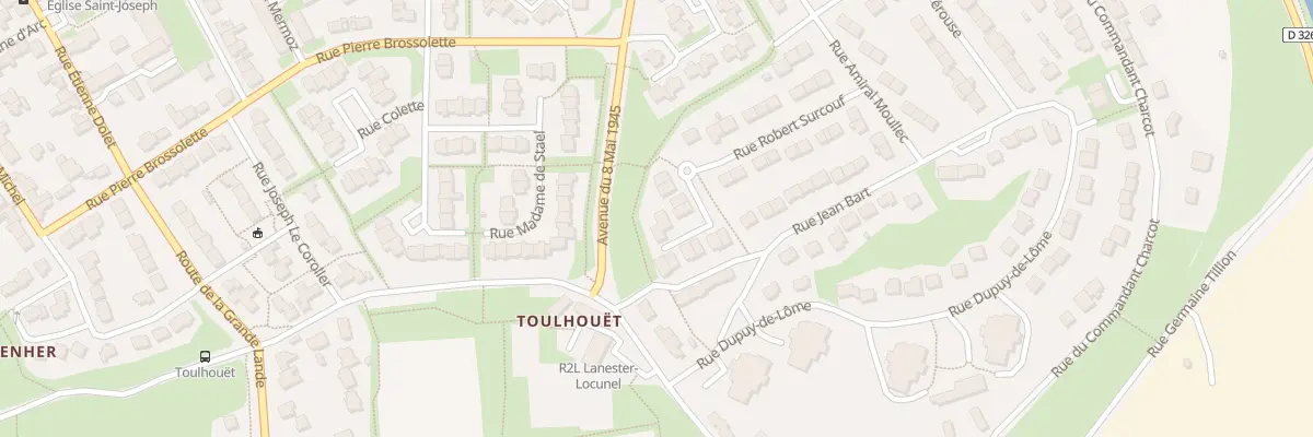 Plan du 26 Rue Robert Surcouf à Lanester