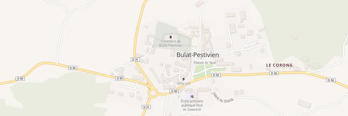 Plan du 1 Plasenn an Iliz à Bulat-Pestivien