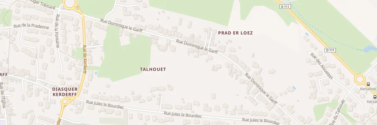 Plan du 29 Rue Dominique Le Garff à Locmiquélic