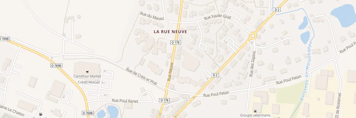 Plan du 20 Rue Neuve à Plouay