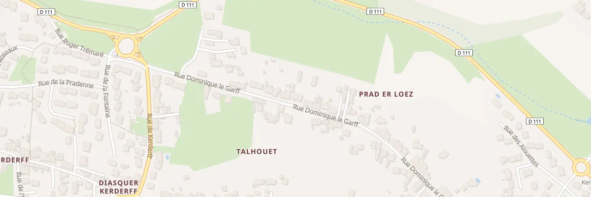 Plan du 30 Rue Dominique Le Garff à Locmiquélic