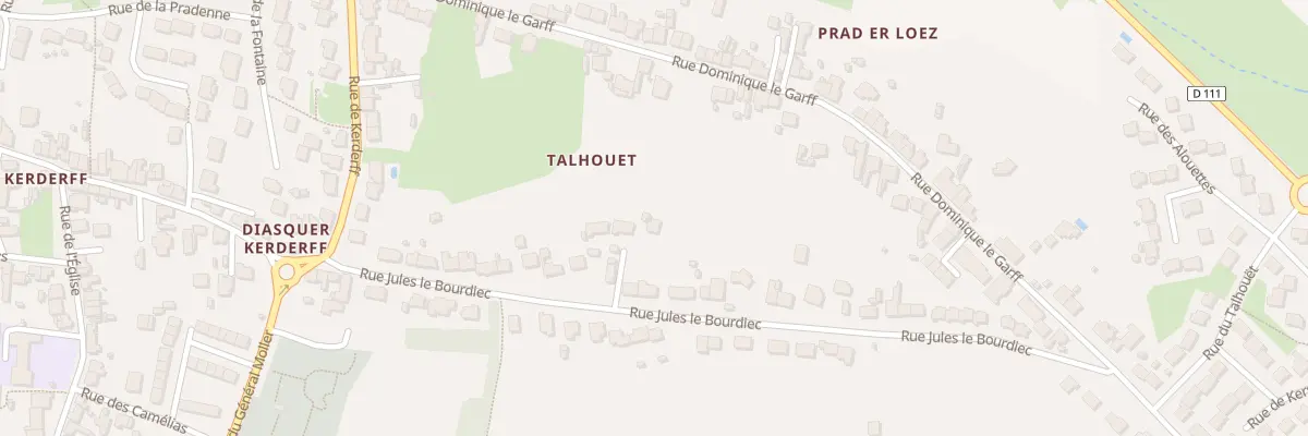 Plan du 30 Rue Jules Le Bourdiec à Locmiquélic
