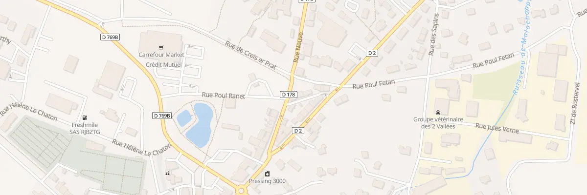 Plan du 8 Rue Neuve à Plouay
