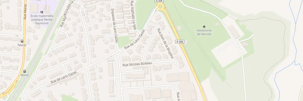 Plan du 4 Rue Bernard de Fontenelle à Lanester