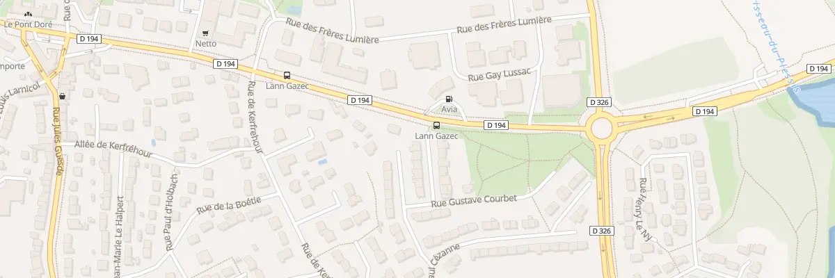 Plan du 11 Rue Eugène Delacroix à Lanester