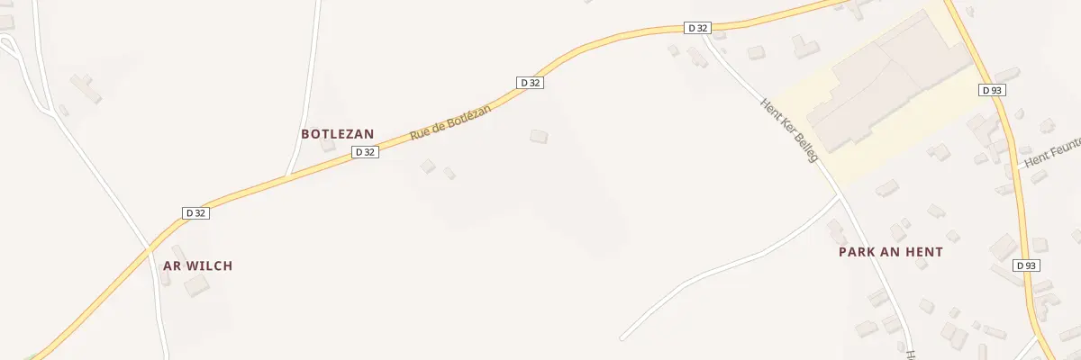 Plan du 53 Rue de Botlezan à Bégard