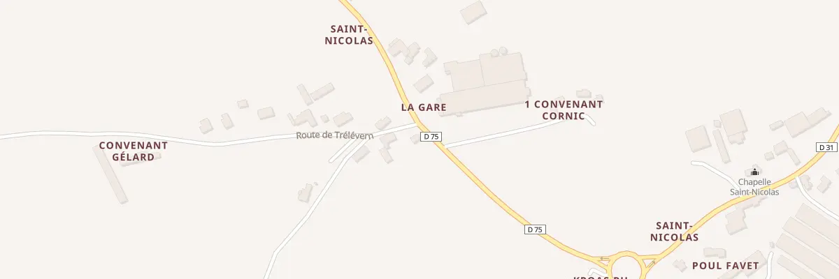 Plan du 1 La Gare à Camlez