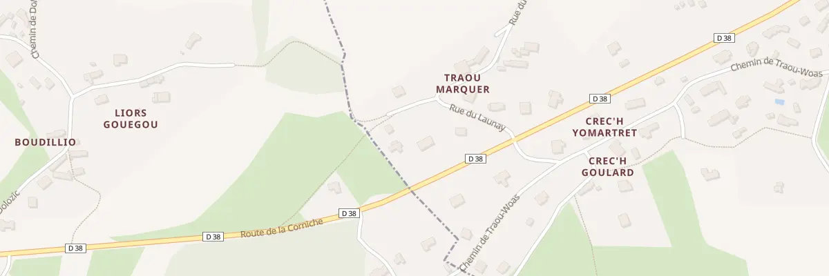 Plan du 28 Route de la Corniche à Penvénan