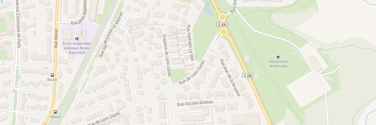 Plan du 1 Rue Nathalie Le Mel à Lanester