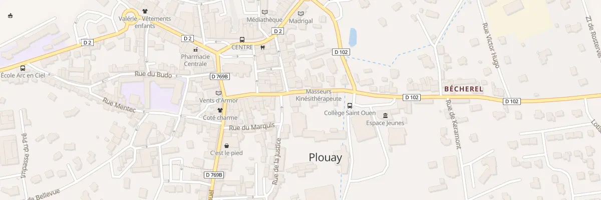 Plan du 6180A Pl du Marché à Plouay