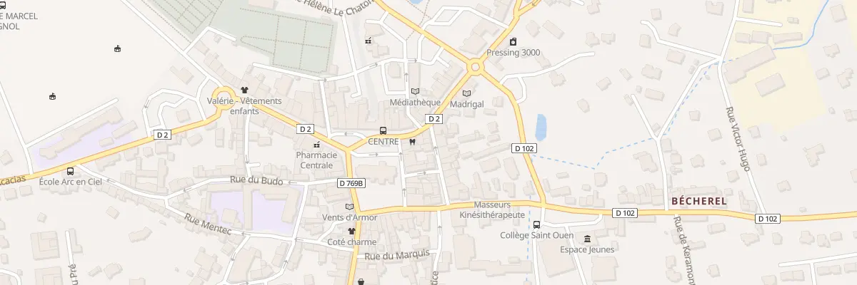 Plan du 2 Rue du Commerce à Plouay