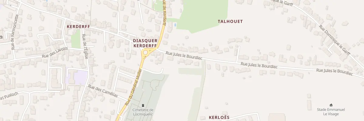 Plan du 7 Rue Jules Le Bourdiec à Locmiquélic