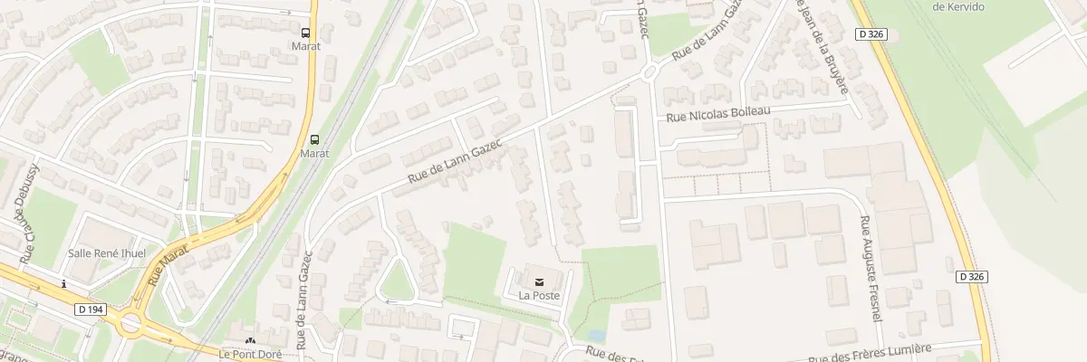 Plan du 9 Rue Michel de Montaigne à Lanester
