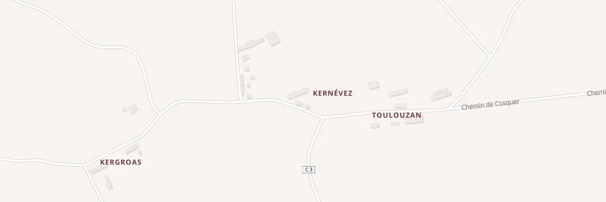 Plan du 5187 Kernevez à Quemperven