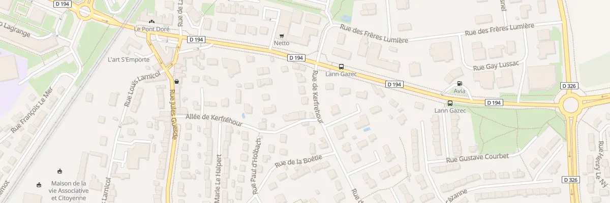 Plan du 4 Rue de Kerfréhour à Lanester