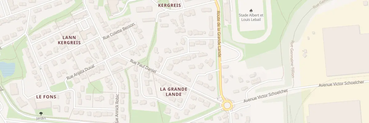 Plan du 15 Rue Jules Rimet à Lanester