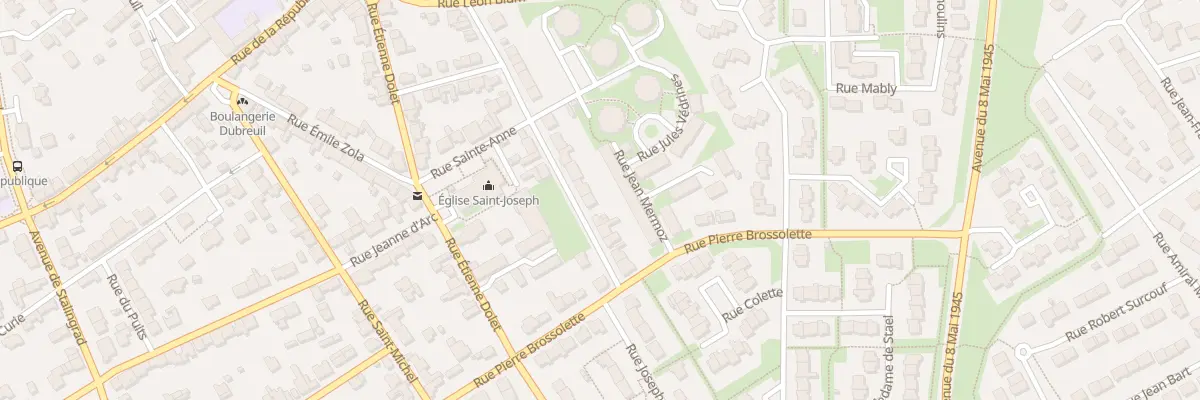 Plan du 23 Rue 3 Freres Le Bouard à Lanester