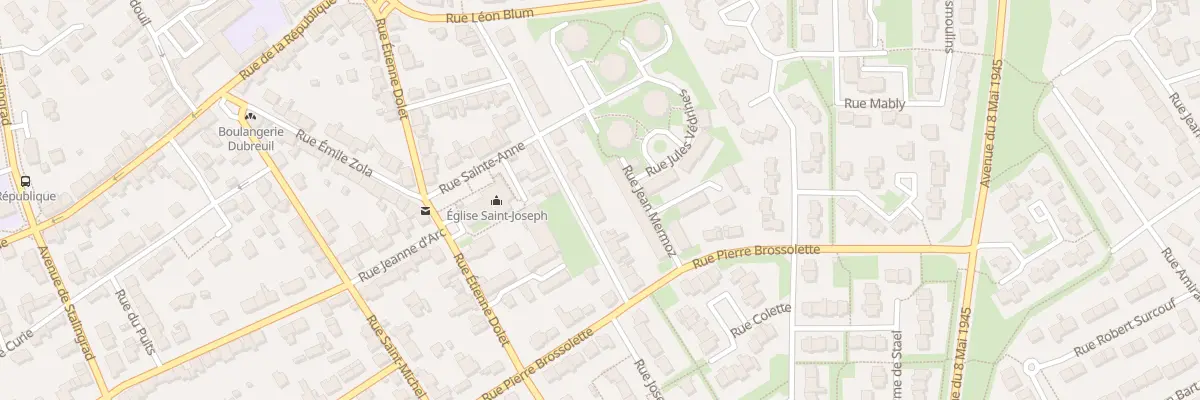 Plan du 21 Rue 3 Freres Le Bouard à Lanester