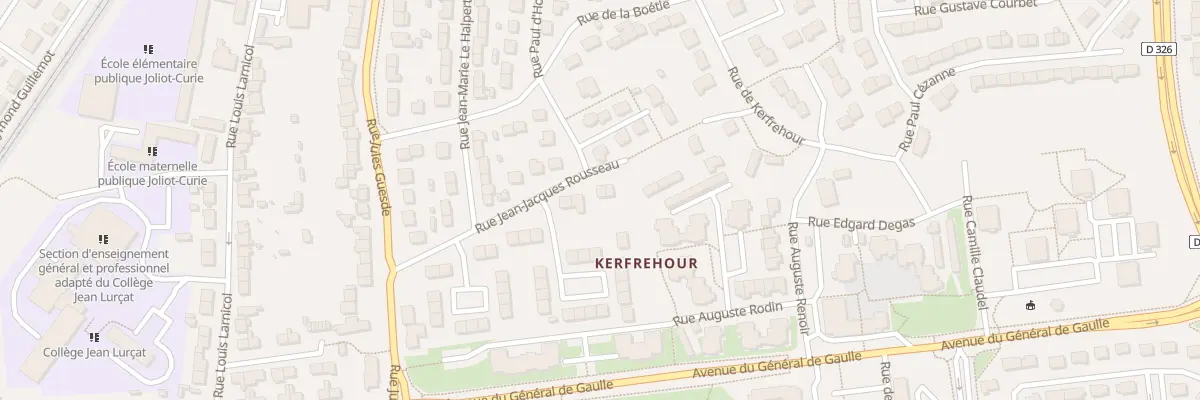 Plan du 20 Rue Jean-Jacques Rousseau à Lanester