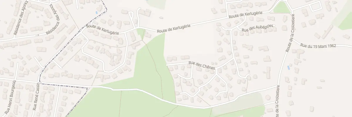 Plan du 6 Rue des Chênes à Riantec