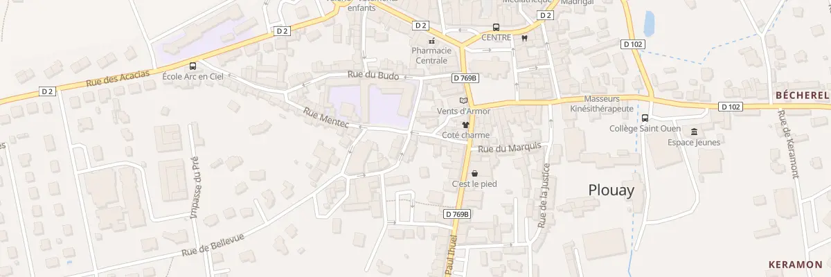 Plan du 7 Rue Mentec à Cléguer