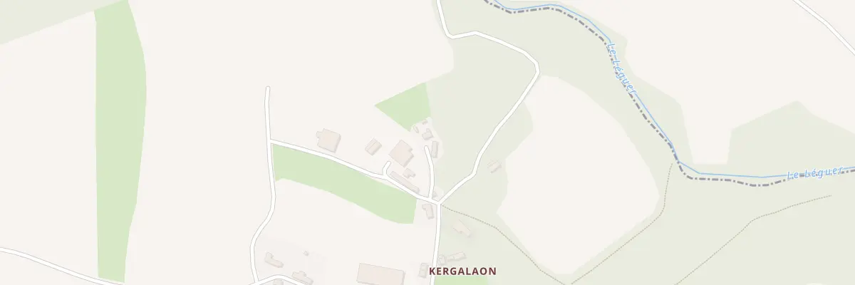 Plan du 12 Kergalaon à Plougonver