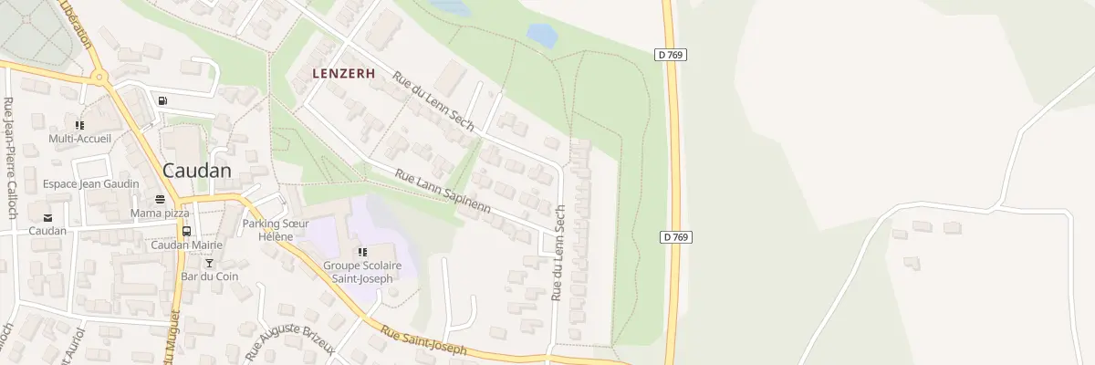 Plan du 12 Rue du Lenn Sec’h à Caudan
