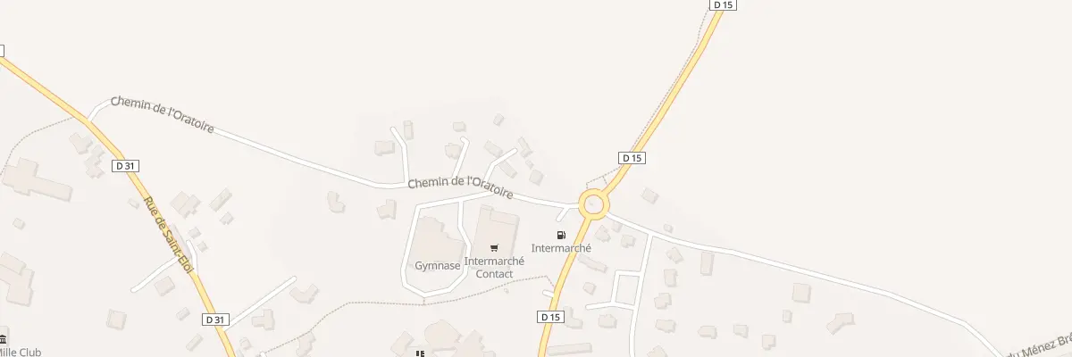 Plan du 2 L’Oratoire à Louargat