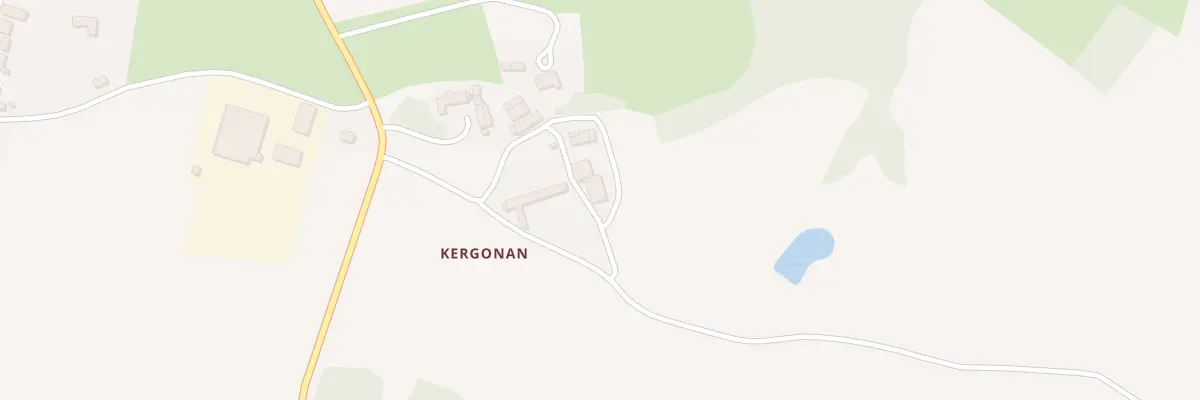 Plan du 13 Kergonan à Glomel