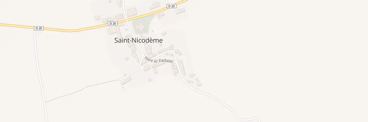 Plan du 11 Hent ar Parkeier à Saint-Nicodème