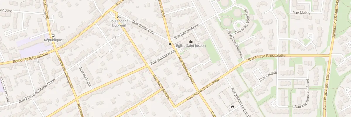 Plan du 1 Rue Jeanne d’Arc à Lanester