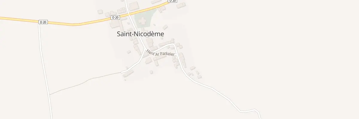 Plan du 10 Hent ar Parkeier à Saint-Nicodème