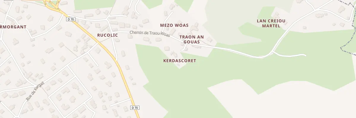 Plan du 5592 Kerdascoret à Trévou-Tréguignec