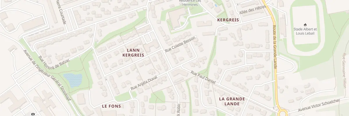 Plan du 21 Av du Penher à Lanester