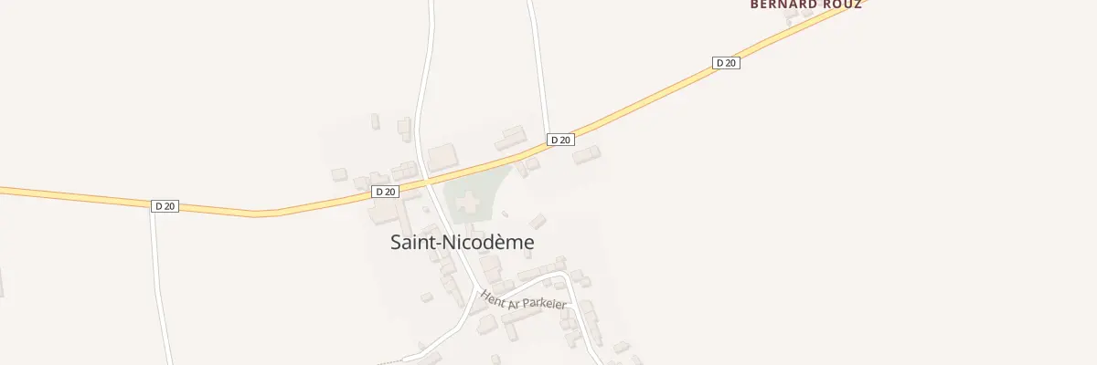 Plan du 6 Straed Ar 19avizebrel 1869 à Saint-Nicodème