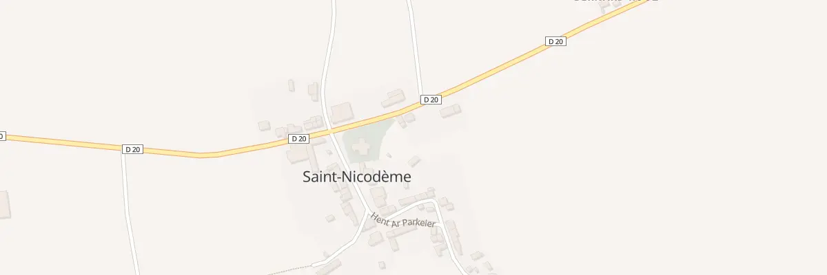 Plan du 4 Straed Ar 19avizebrel 1869 à Saint-Nicodème