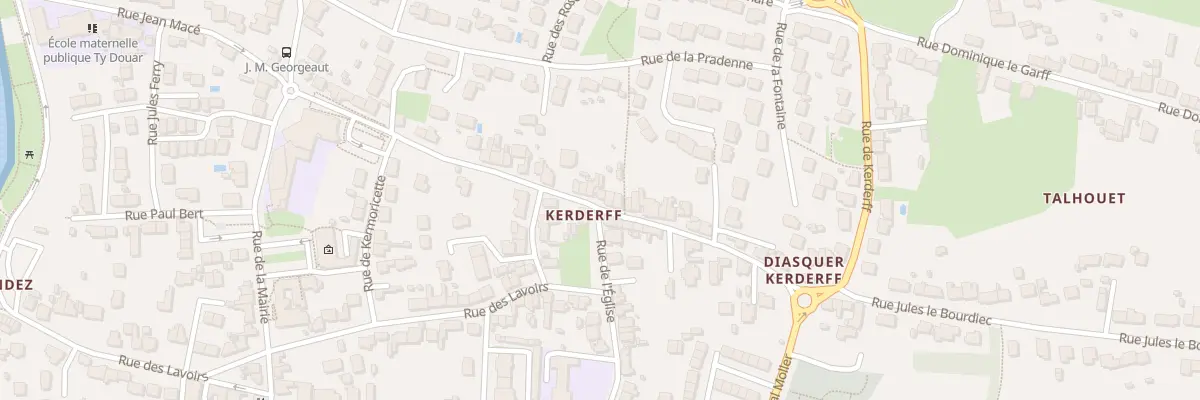 Plan du 44 Rue de Kerderff à Locmiquélic