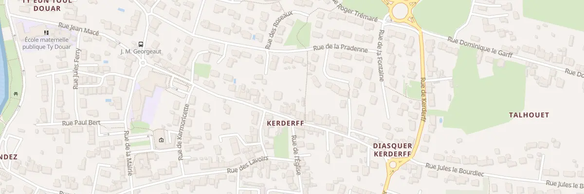 Plan du 42 Rue de Kerderff à Locmiquélic