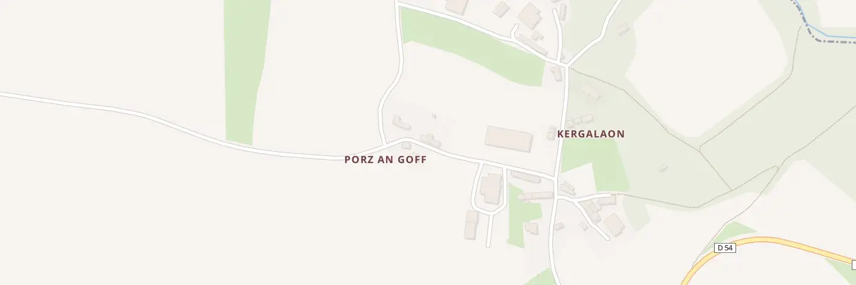 Plan du 16 Kergalaon à Plougonver