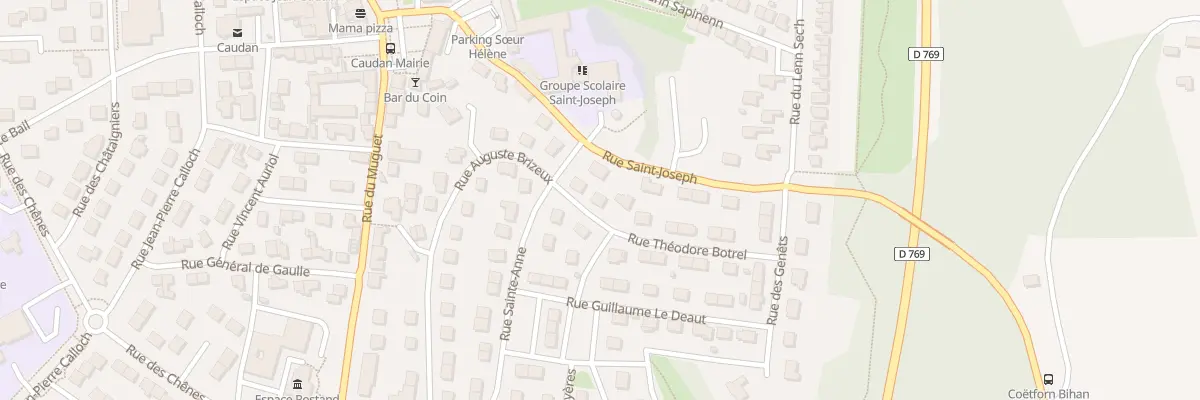 Plan du 4 Rue Théodore Botrel à Caudan