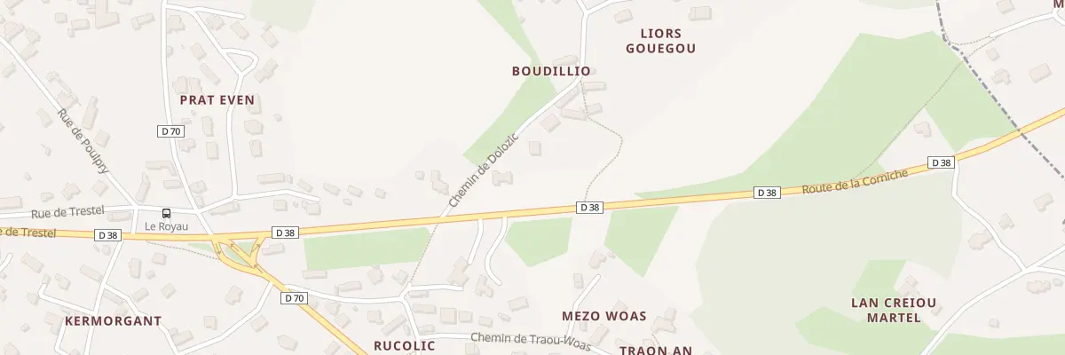 Plan du 35 Che de Dolozic à Trévou-Tréguignec