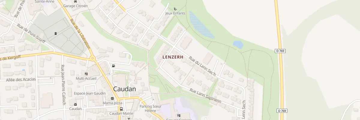 Plan du 42 Rue du Lenn Sec’h à Caudan