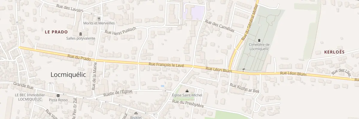 Plan du 1B Rue François Le Levé à Locmiquélic