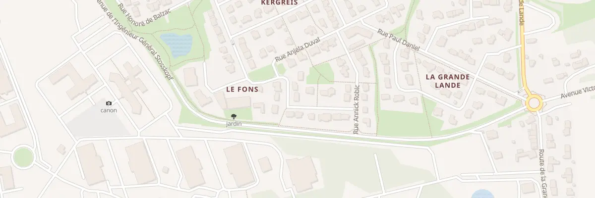 Plan du 10 Rue Anjela Duval à Lanester