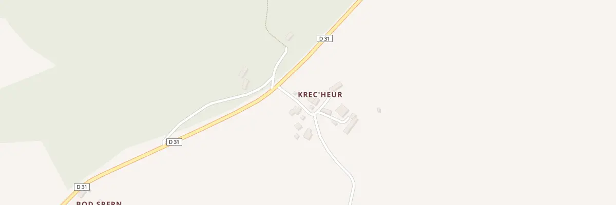Plan du 5 Krec’Heur à Bulat-Pestivien