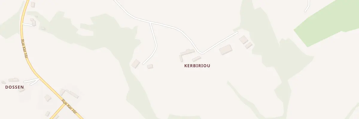 Plan du 5036 Kerbiriou à Coatréven