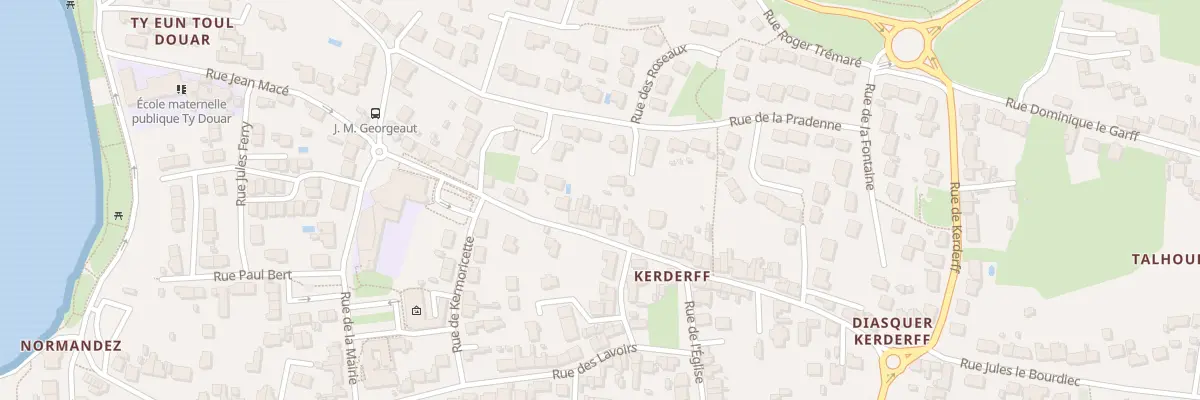 Plan du 28 Rue de Kerderff à Locmiquélic